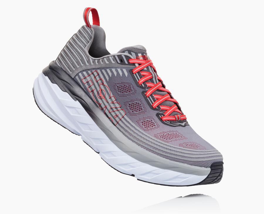 Hoka One One Koşu Ayakkabısı Erkek Gri - Bondi 6 - FR8746190